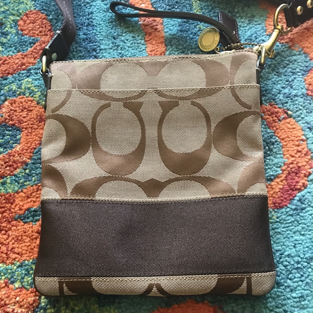 Coach signature crossbody